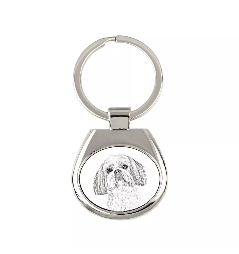 Shih Tzu - Schlüsselanhänger mit Hund, Anhänger mit Aufdruck, personalisierter Anhänger der Marke Art-Dog