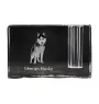 Husky syberyjski penholder kryształowy z psem Art-Dog