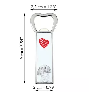 Shih Tzu - Flaschenöffner mit Hund, personalisierter Flaschenöffner für den Kühlschrank, ein einzigartiges Geschenk für Männer von der Marke Art-Dog