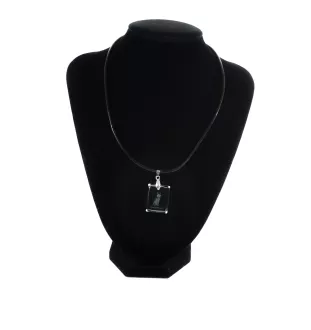 Siberian Husky, Chukcha - Crystal dog pendant, photo necklace, unique jewellery by Art-Dog