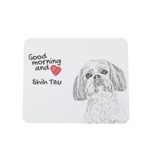 Shih Tzu - tapis de souris personnalisé avec impression, tapis de souris personnalisé avec chien, accessoire unique pour employé de bureau de la marque Art-Dog