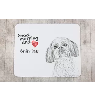 Shih Tzu - tapis de souris personnalisé avec impression, tapis de souris personnalisé avec chien, accessoire unique pour employé de bureau de la marque Art-Dog