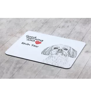 Shih Tzu - tapis de souris personnalisé avec impression, tapis de souris personnalisé avec chien, accessoire unique pour employé de bureau de la marque Art-Dog