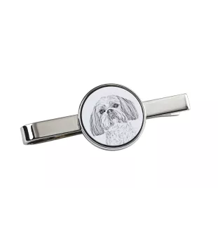 Shih Tzu - Krawattenklammer mit Hund, personalisierter Krawattenclip, einzigartiges Geschenk für Männer von der Marke Art-Dog