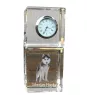 Husky de Sibérie, Husky sibérien - montre en cristal avec photo, photo de chien dans un cristal, horloge de bureau personnalisée de la marque Art-Dog
