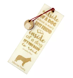 Husky de Sibérie, Husky sibérien - marque-page pour livre avec chien, marque-page personnalisé, cadeau pour les amateurs de livres de la marque Art-Dog