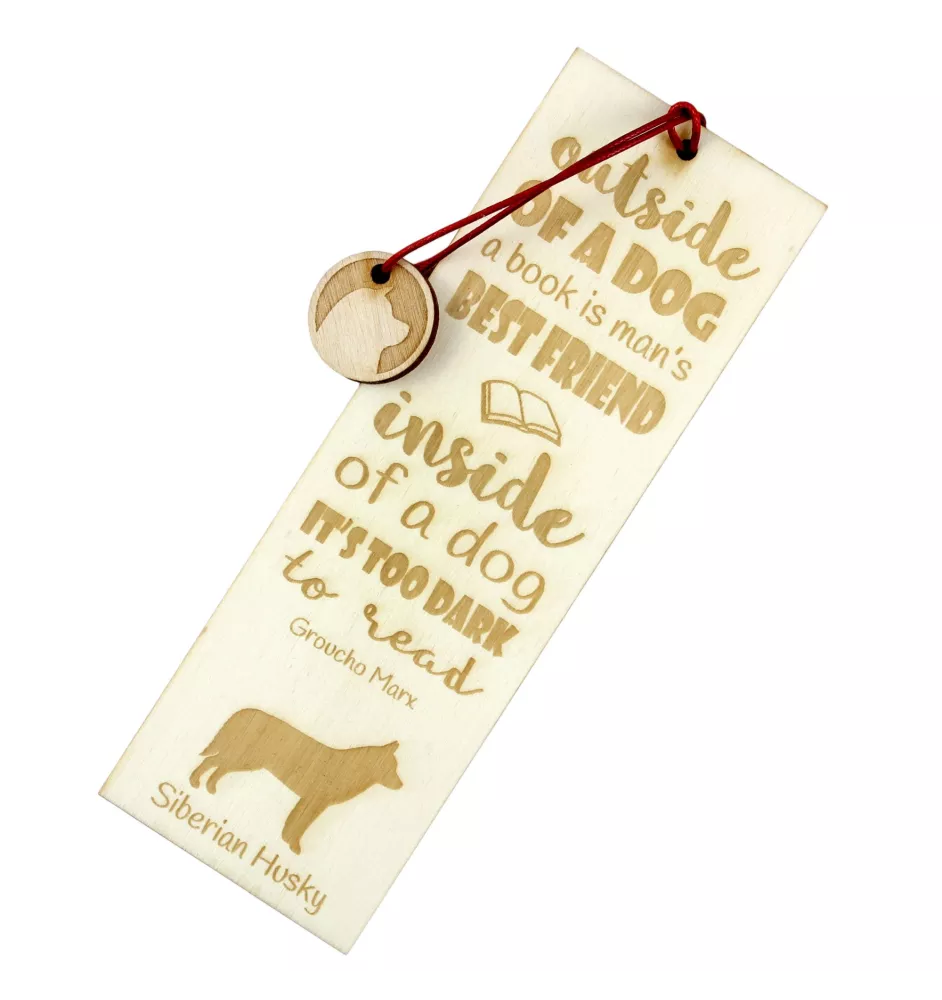 Husky de Sibérie, Husky sibérien - marque-page pour livre avec chien, marque-page personnalisé, cadeau pour les amateurs de livres de la marque Art-Dog