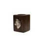 Siberian Husky, Chukcha - wooden candle holder with a dog, a unique souvenir after losing a dog, a handicraft from the Art-Dog brand