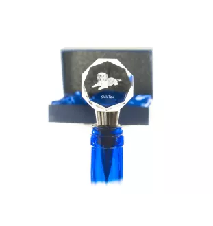 Shih Tzu, Chrysanthemum Dog - Bottle stopper, crystal wine stopper with photo, personalised gift for bartender by Art-Dog brand