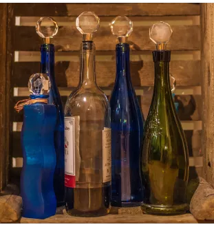 Shih Tzu - Bouchon de bouteille, bouchon de vin en cristal avec photo, cadeau personnalisé pour barman par la marque Art-Dog