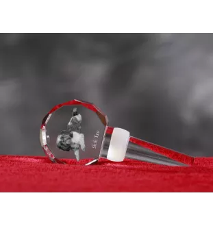 Shih Tzu - Bouchon de bouteille en cristal, bouchon de vin unique avec photo, cadeau personnalisé pour sommelier par la marque Art-Dog