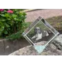 Shih Tzu - Kristallwürfel mit Bild, Pferdebild im Kristall, sechseckiger Papierclip der Marke Art-Dog