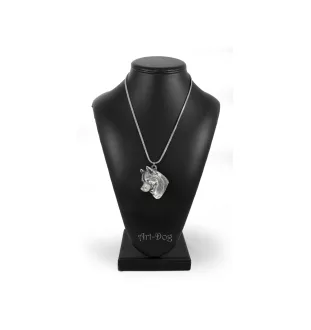 Husky de Sibérie, Husky sibérien - un collier avec un chien, un pendentif de chien sur une chaîne en argent, un bijou unique de la marque Art-Dog