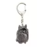 Silky Terrier - Silver-plated key ring with dog, handbag decoration, backpack pendant by Art-Dog brand