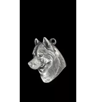 Husky syberyjski posrebrzany naszyjnik na łańcuszku Art-Dog