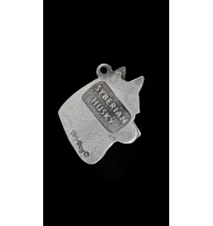 Husky de Sibérie, Husky sibérien - un collier avec un chien, un pendentif de chien sur une chaîne en argent, un bijou unique de la marque Art-Dog