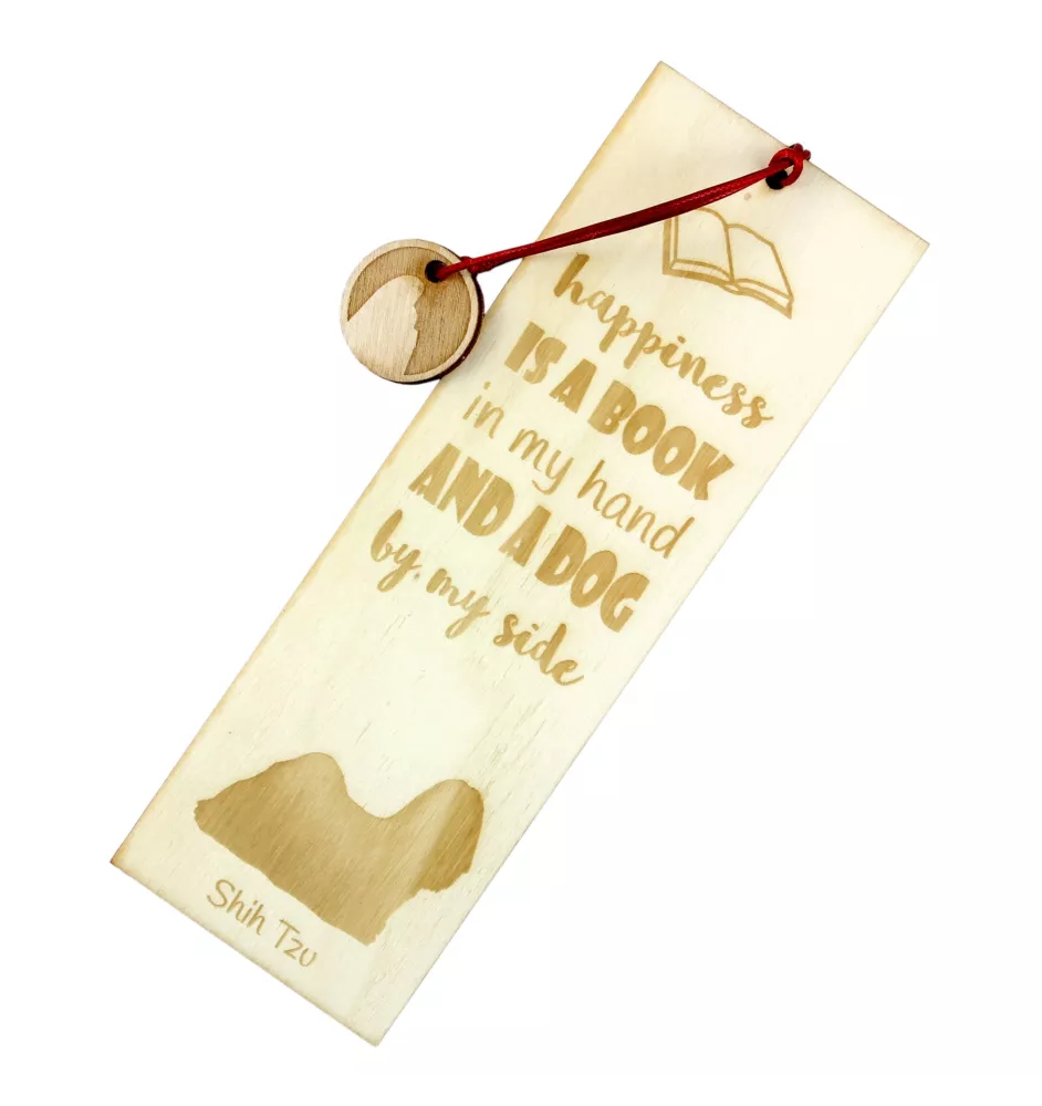 Shih Tzu, Chrysanthemum Dog - dog bookmark, personalized bookmark, dog gadget for Art-Dog brand readers