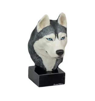 Siberian Husky, Chukcha - painted figurine, statue, figure, made by the artist, brand Art-Dog