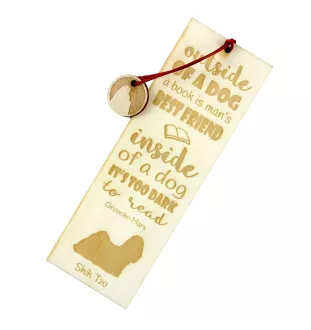 Shih Tzu, Chrysanthemum Dog - dog bookmark, personalized bookmark, gift for bookworm from Art-Dog brand