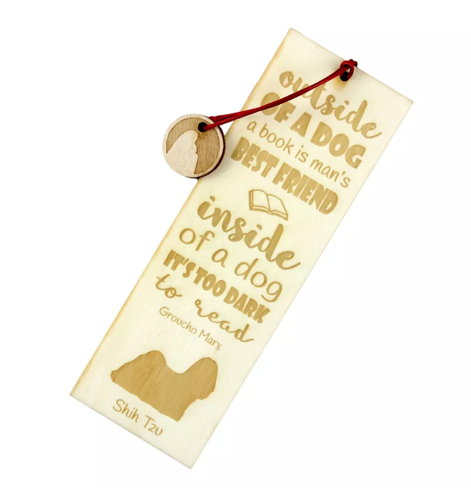 Shih Tzu - marque-page pour livre avec chien, marque-page personnalisé, cadeau pour les amateurs de livres de la marque Art-Dog