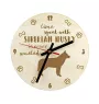 Siberian Husky - Hundeuhr, Holzuhr, Wanduhr für Hundefreunde, Tisch- und Regaluhr, Art-Dog