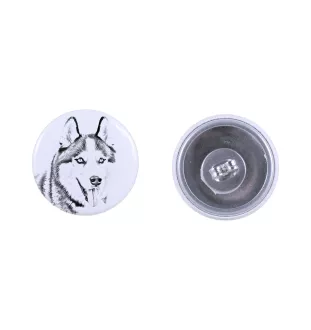 Husky de Sibérie, Husky sibérien - boucles d'oreilles uniques avec un chien, votre animal de compagnie sur un porte-clés, marque propre Art-Dog