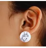 Siberian Husky, Chukcha - unique dog earrings, your pet on a keychain, Art-Dog's own brand