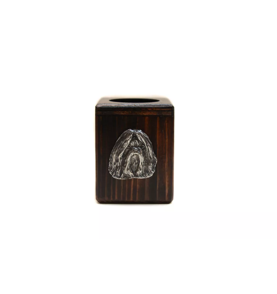 Shih Tzu świecznik kwadratowy Art-Dog