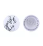 Husky de Sibérie, Husky sibérien - badge avec votre chien, ajoutez votre propre photo, marque Art-Dog