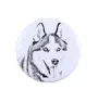 Siberian Husky, Chukcha - pin with your dog, add your own photo, Art-Dog brand