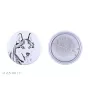 Husky de Sibérie, Husky sibérien - badge avec votre chien, ajoutez votre propre photo, marque Art-Dog