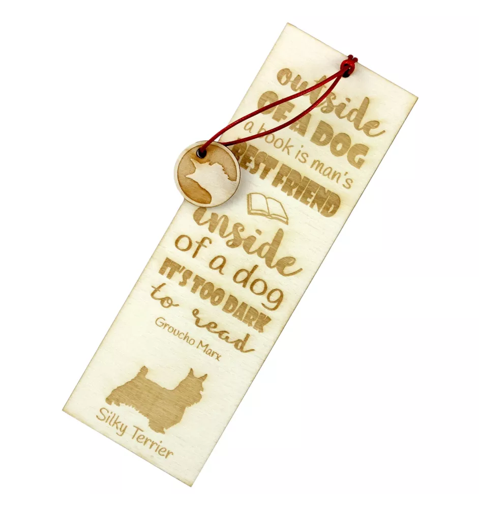 Seidenterrier - Lesezeichen mit Hund, personalisiertes Lesezeichen, Geschenk für Bücherwurm von der Marke Art-Dog