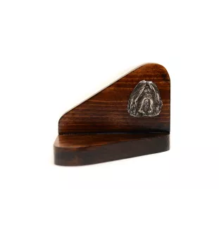 Shih Tzu, Chrysanthemum Dog I - wooden candle holder with a dog, tealight holder, a memorial place for a dog by Art-Dog brand