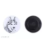 Siberian Husky, Chukcha - magnet with a dog's pupil, exceptionally light, strong magnet, handmade product by the Art-Dog brand