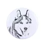 Siberian Husky, Chukcha - magnet with a dog's pupil, exceptionally light, strong magnet, handmade product by the Art-Dog brand