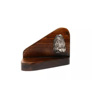 Shih Tzu - bougeoir en bois avec un chien, support pour bougie chauffe-plat, lieu de mémoire pour chien de la marque Art-Dog