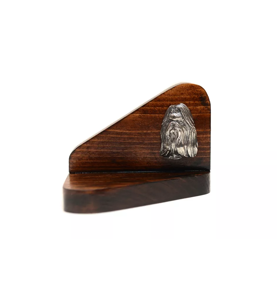 Shih Tzu - bougeoir en bois avec un chien, support pour bougie chauffe-plat, lieu de mémoire pour chien de la marque Art-Dog