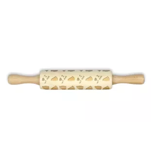 Shih Tzu, Chrysanthemum Dog - small rolling pin with a dog pattern, a rolling pin for children's dough, decorating ceramic clay by Art-Dog brand