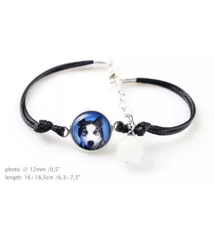 Husky de Sibérie, Husky sibérien - ensemble de bijoux avec votre photo, accessoire féminin, article fait main, produit fabriqué à la main avec passion pour la création de la marque Art-Dog