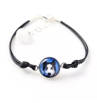 Husky de Sibérie, Husky sibérien - ensemble de bijoux avec votre photo, accessoire féminin, article fait main, produit fabriqué à la main avec passion pour la création de la marque Art-Dog