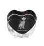 Siberian Husky, Chukcha - a photo of a dog in crystal, crystal heart, unique photo frame from the Art-Dog brand