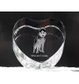 Husky syberyjski serce kryształowe z psem Art-Dog