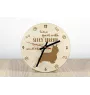 Terrier soyeux - horloge avec chien, horloge en bois, horloge murale pour les amoureux des chiens, horloge de bureau et étagère, Art-Dog