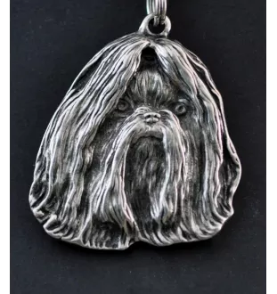 Shih Tzu - Halskette mit Hund, Hundeanhänger an einer silbernen Kette, einzigartiger Schmuck der Marke Art-Dog