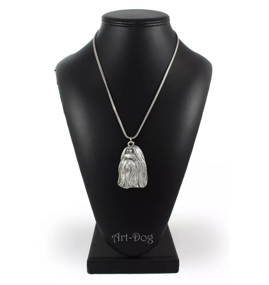 Shih Tzu, Chrysanthemum Dog I - necklace with a dog, dog pendant on a silver chain, unique jewelry from the Art-Dog brand