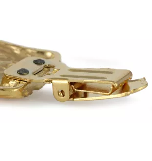 Shih Tzu - broche avec pince, support doré pour numéro de départ, élégante épingle pour exposition de chiens de la marque Art-Dog