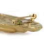 Shih Tzu, Chrysanthemum Dog - brooch with a clip, gold-plated holder for a start number, a gift for a dog show by Art-Dog brand.