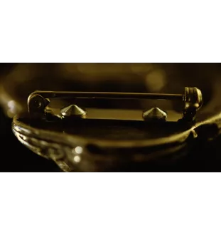 Shih Tzu - broche avec pince, support doré pour numéro de départ, cadeau pour exposition de chiens de la marque Art-Dog