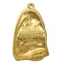 Shih Tzu, Chrysanthemum Dog I - keychain and necklace with a dog in a box, high-quality gold-plated product, Art-Dog brand