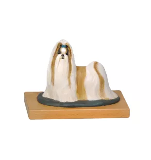 Shih Tzu - bemalte Figur, Statue, Skulptur, vom Künstler hergestellt, Marke Art-Dog